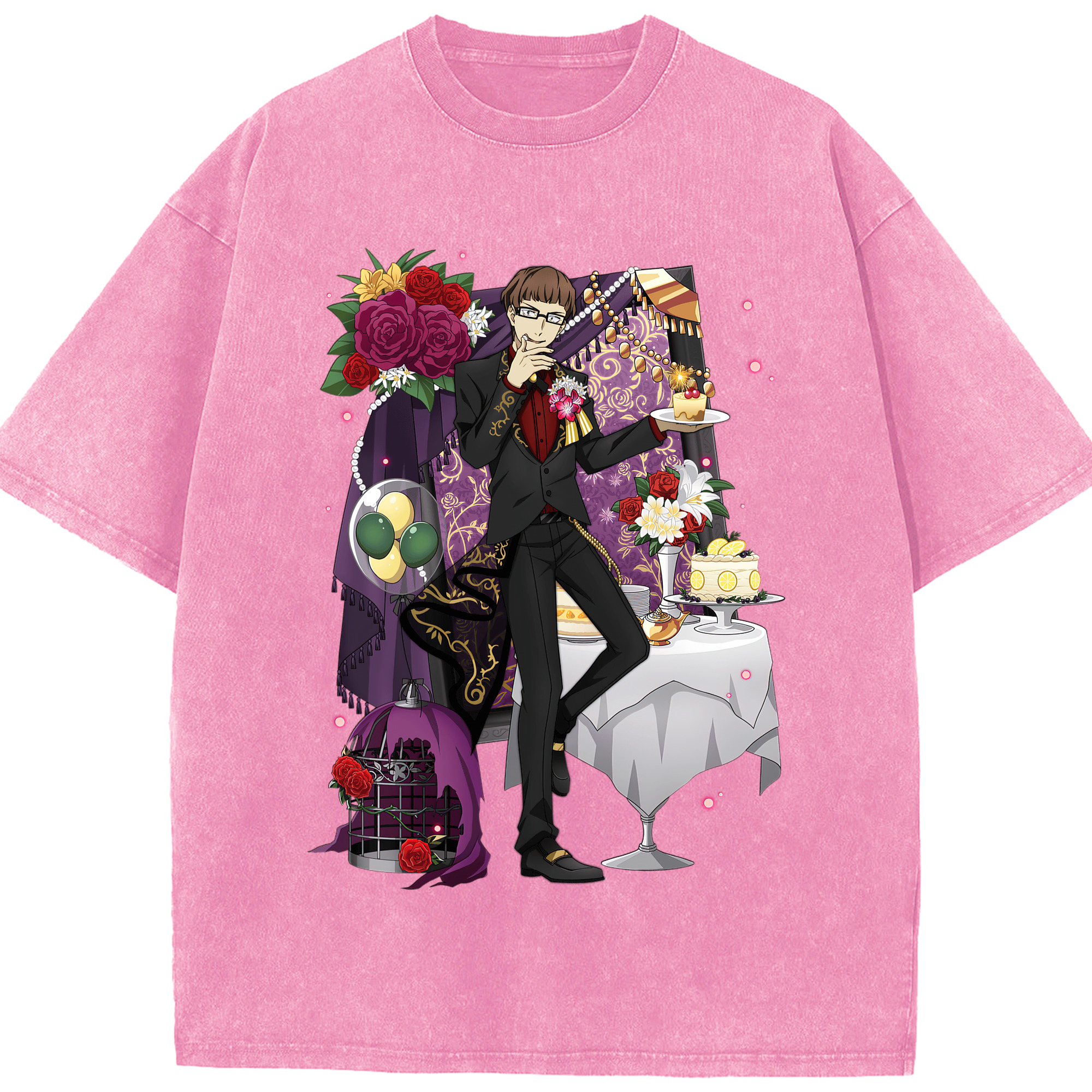 （画像用） 文豪ストレイドッグス Bungo Stray Dogs 綿100% ヴィンテージ風 半袖Tシャツ（フロントプリント）